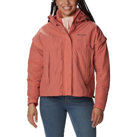 NWT Columbia Laurelwoods Interchange Jacket Grapefruit L - Picture 1 of 8